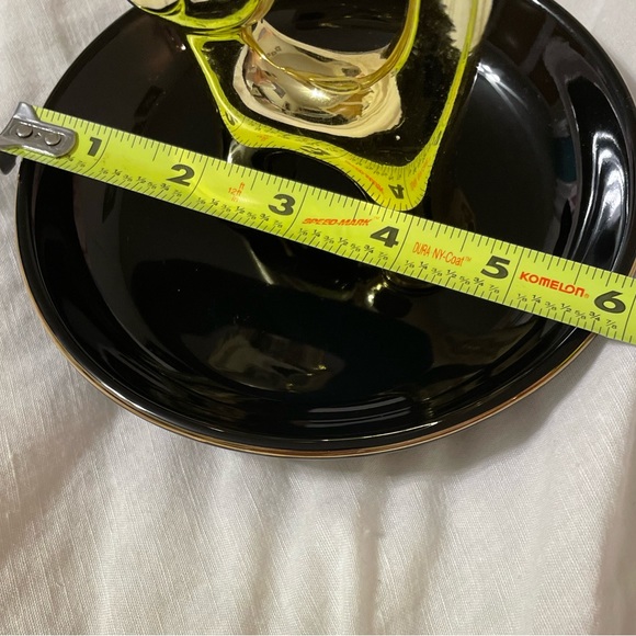 Sagebrook Gold Cat Ring Jewelry Bracelet Ceramic Cat Trinket Tray Holder - Picture 3 of 7